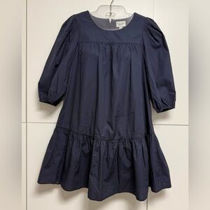 Rebecca Mincoff Navy blue  cotton poplin dress  size 4   Mini Dress ‘ new